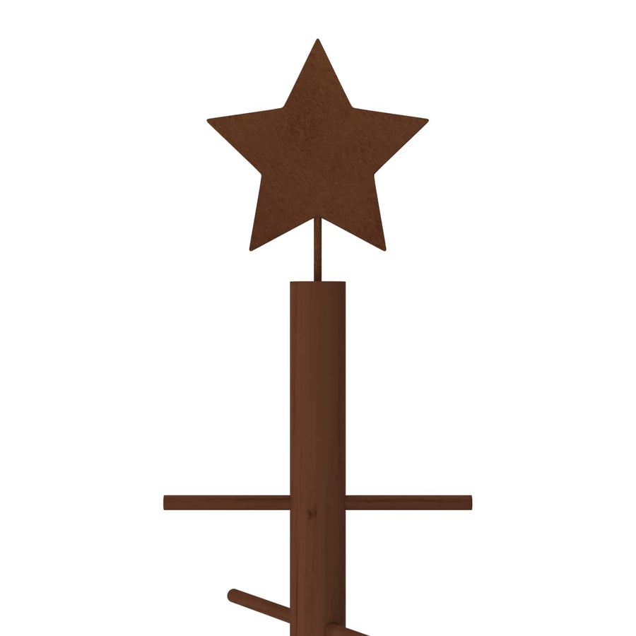 Wooden Christmas Tree 210 cm Bamboo and solid pine wood