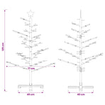 Wooden Christmas Tree 125 cm Bamboo and solid pine wood