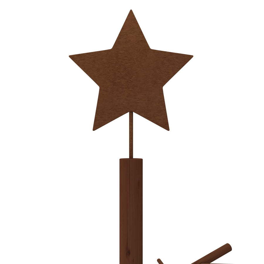 Wooden Christmas Tree 240 cm Bamboo and solid pine wood