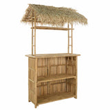 Outdoor Bar Table and Stools 3 pcs Natural Bamboo