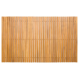 Bath Mat 2 pcs Natural 100 x 60 cm Solid Acacia Wood - Close-Up Angle