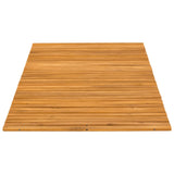 Bath Mat 2 pcs Natural 100 x 60 cm Solid Acacia Wood - Low Angle
