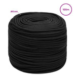 Multipurpose Utility Rope 10 mm 100 m Black PP 645 kg Max Load