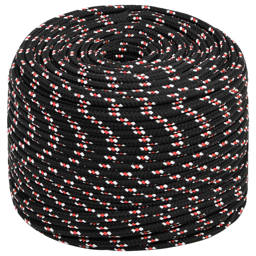 Multipurpose Utility Rope 10 mm 25 m Black and Red PP