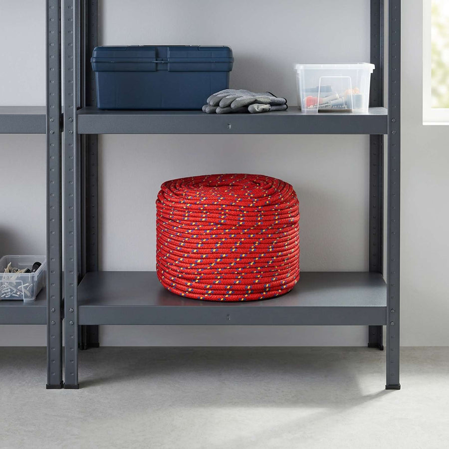 Multipurpose Utility Rope 8 mm 50 m Red PP 420 kg Max Load