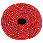 Multipurpose Utility Rope 6 mm 25 m Red PP 240 kg Max Load