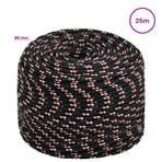 Multipurpose Utility Rope 6 mm 25 m Black and Red PP