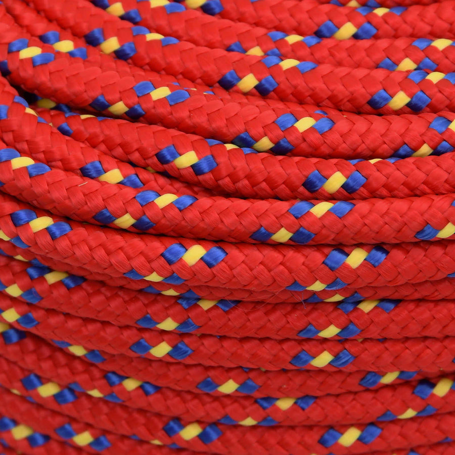 Multipurpose Utility Rope 10 mm 100 m Red PP 645 kg Max Load