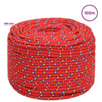 Multipurpose Utility Rope 10 mm 100 m Red PP 645 kg Max Load
