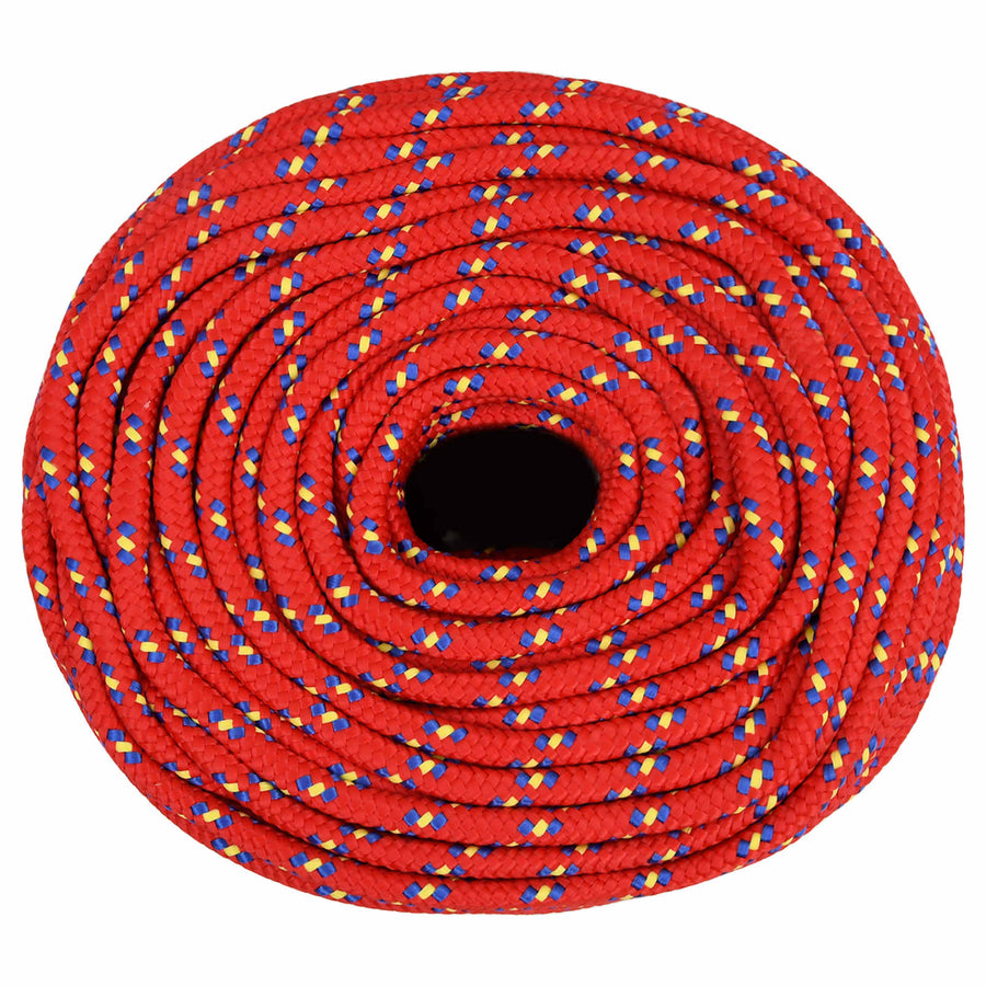 Multipurpose Utility Rope 10 mm 100 m Red PP 645 kg Max Load
