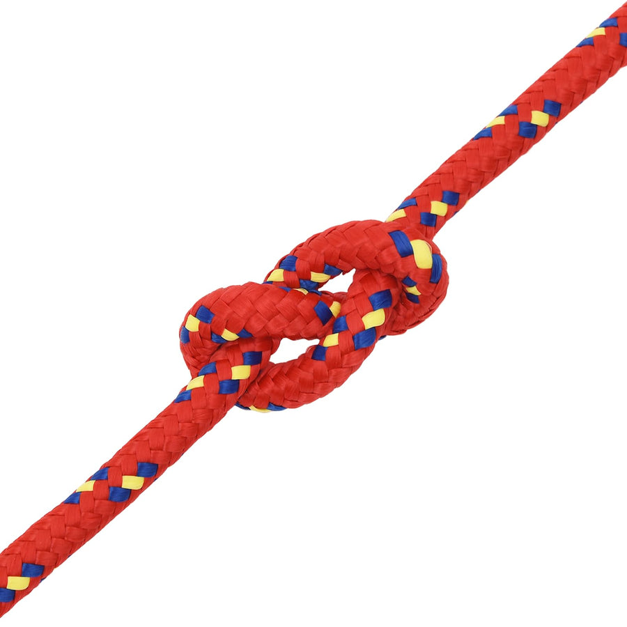 Multipurpose Utility Rope 12 mm 25 m Red PP 930 kg Max Load
