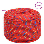 Multipurpose Utility Rope 8 mm 50 m Red PP 420 kg Max Load