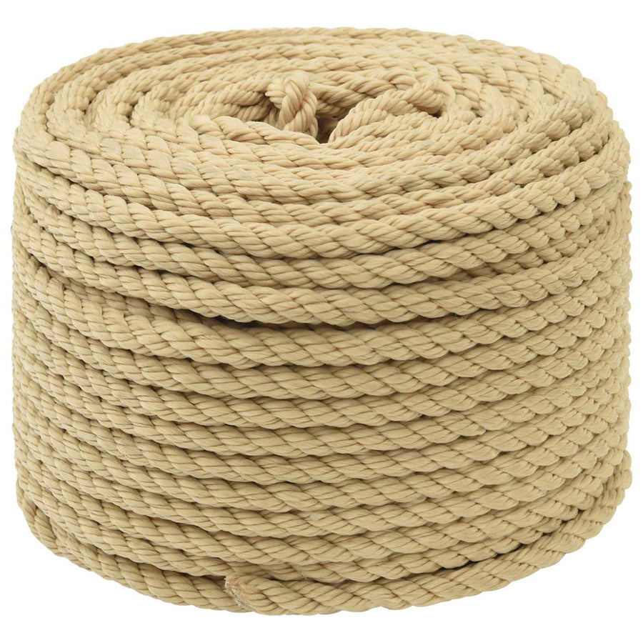 Multipurpose Utility Rope 8 mm 50 m Natural PP 420 kg Max Load