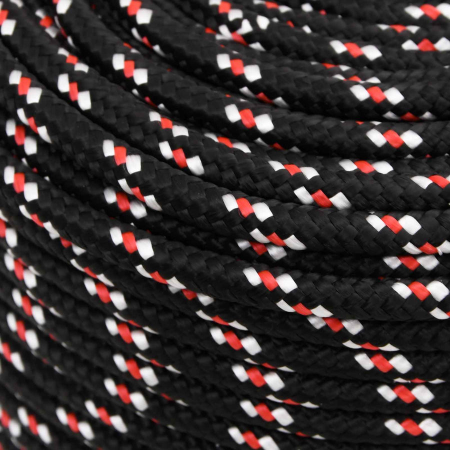 Multipurpose Utility Rope 10 mm 100 m Black and Red PP