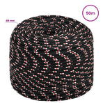 Multipurpose Utility Rope 8 mm 50 m Black and Red PP