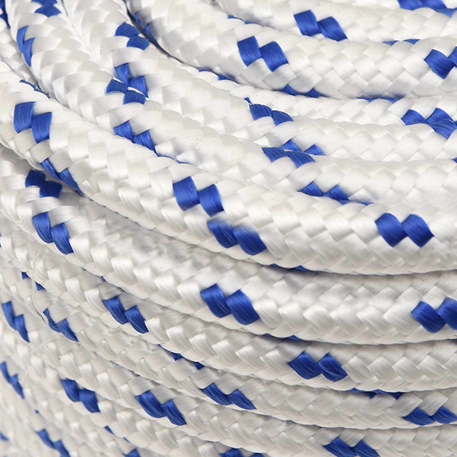 Multipurpose Utility Rope 12 mm 25 m White and Blue PP
