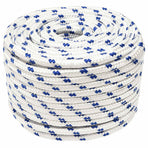 Multipurpose Utility Rope 12 mm 25 m White and Blue PP
