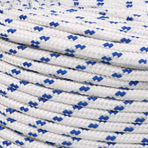 Multipurpose Utility Rope 8 mm 25 m White and Blue PP