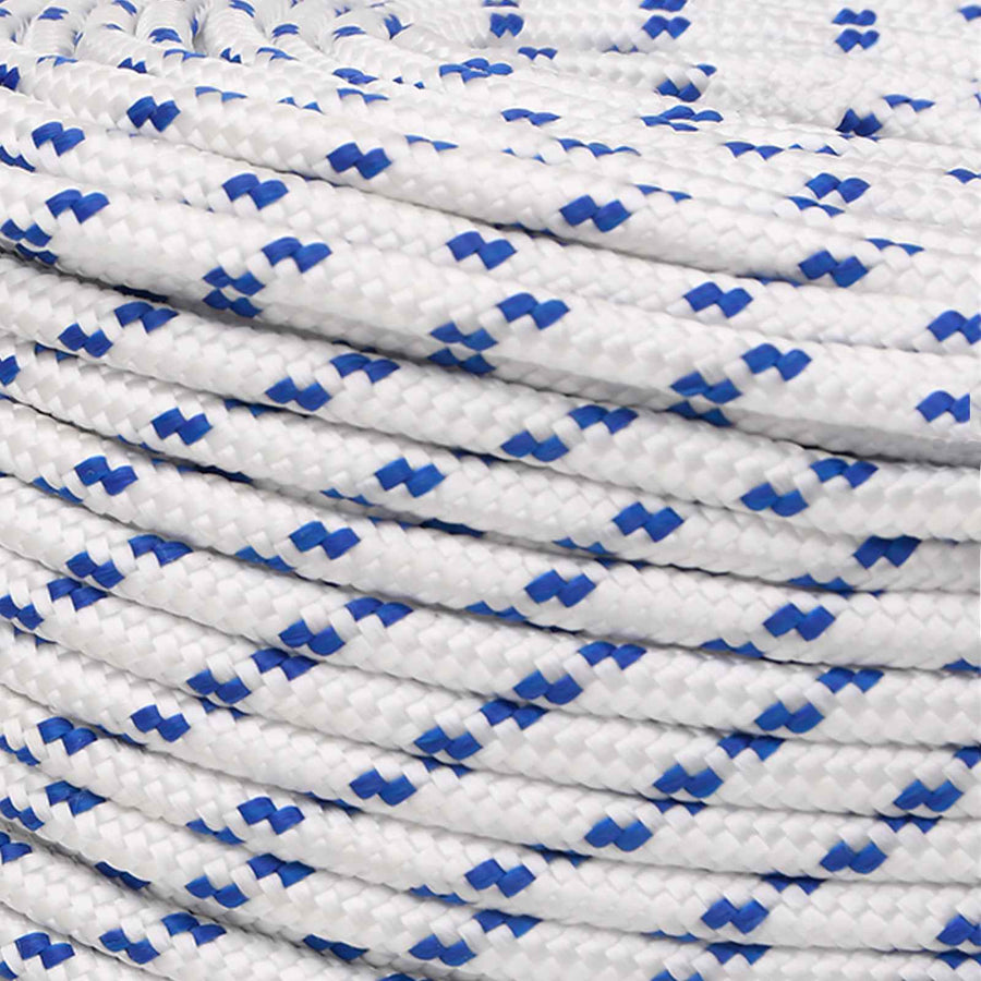 Multipurpose Utility Rope 8 mm 25 m White and Blue PP