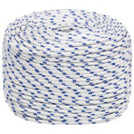 Multipurpose Utility Rope 8 mm 25 m White and Blue PP