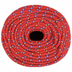 Multipurpose Utility Rope 8 mm 25 m Red PP 420 kg Max Load