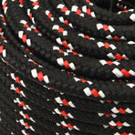 Multipurpose Utility Rope 12 mm 25 m Black and Red PP