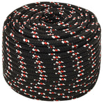 Multipurpose Utility Rope 12 mm 25 m Black and Red PP