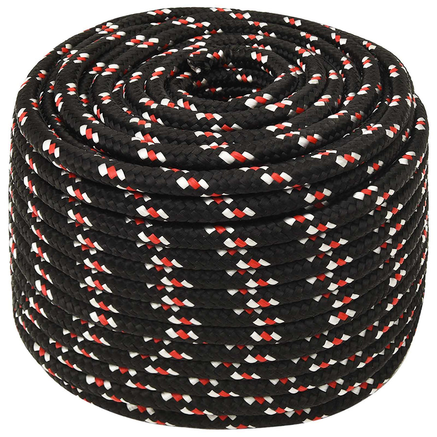 Multipurpose Utility Rope 12 mm 25 m Black and Red PP