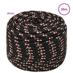 Multipurpose Utility Rope 12 mm 25 m Black and Red PP