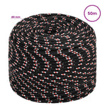 Multipurpose Utility Rope 6 mm 50 m Black and Red PP