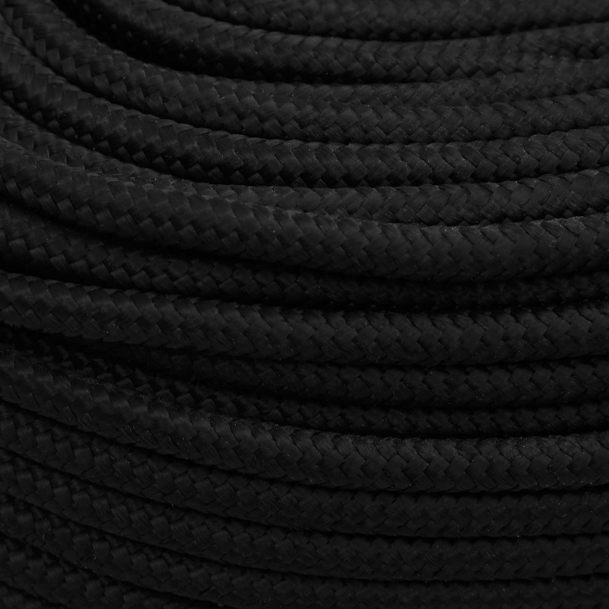 Multipurpose Utility Rope 8 mm 100 m Black Polyester