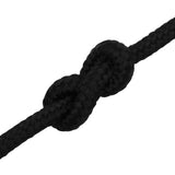 Multipurpose Utility Rope 10 mm 100 m Black Polyester - Top-Down View