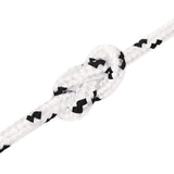Multipurpose Utility Rope 8 mm 100 m White Polyester - Top-Down View