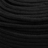 Multipurpose Utility Rope 6 mm 50 m Black Polyester
