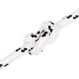 Multipurpose Utility Rope 12 mm 100 m White Polyester - Top-Down View