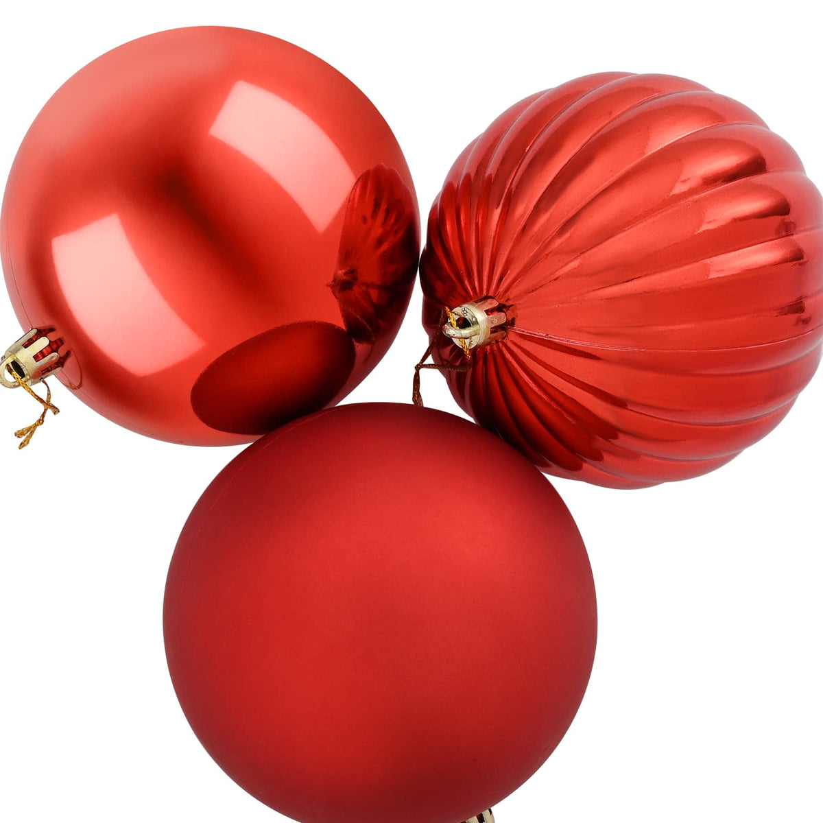 Christmas Ball Set XXL 3 pcs Red Ø 25 cm Plastic