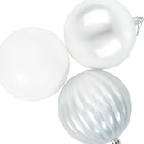 Christmas Ball Set XXL 3 pcs White Ø 25 cm Plastic