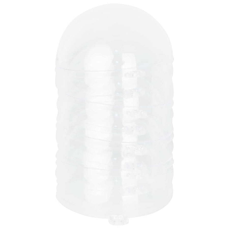 Christmas Ball Set 25 pcs Transparent Dia. 8 cm Plastic