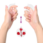 Christmas Ball Set 25 pcs Transparent Dia. 8 cm Plastic