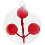 Christmas Ball Set 25 pcs Transparent Dia. 8 cm Plastic