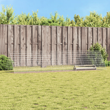 Chicken Cage Silver 430 x 100 x 85 cm Galvanised Steel - Side View