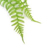 Hanging Fresh Green Boston Fern UV Resistant 80cm - Close-Up Angle