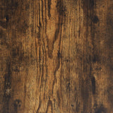 Coffee Table Smoked Oak 80x50x45 cm Engineered Wood and Iron