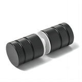 90x90cm Black Corner Frameless Shower Screen with Wall Channel and Floor Channel Brackets, Stainless Steel Hinges & Round Knob Handle - Extra Image