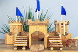 Wooden Medieval Castle - Top-Down View