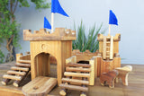 Wooden Medieval Castle - 45-Degree Angle