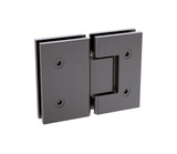120x70cm Gunmetal Corner Frameless Shower Screen with Wall Channel Brackets, Stainless Steel Hinges & Square Double Pull Handle - Extra Image