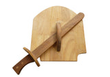Wooden Sword and Shield - Side View