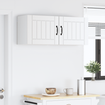 Wall Cabinet LUCCA 2 pcs White Engineered Wood