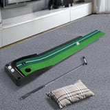 Centra Golf Putting Mat 250cmx40cm Portable - Close-Up Angle